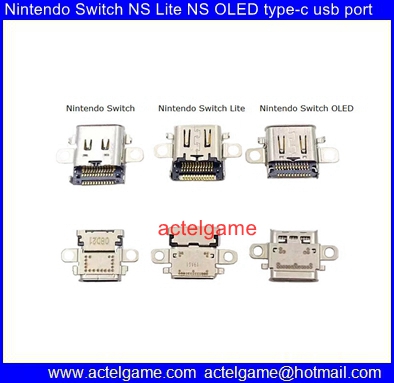 Nintendo Switch OLED Type-C USB charging port